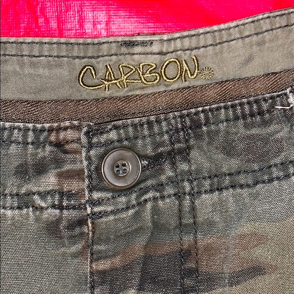 Low Rise Slim Straight Camo Cargo pants